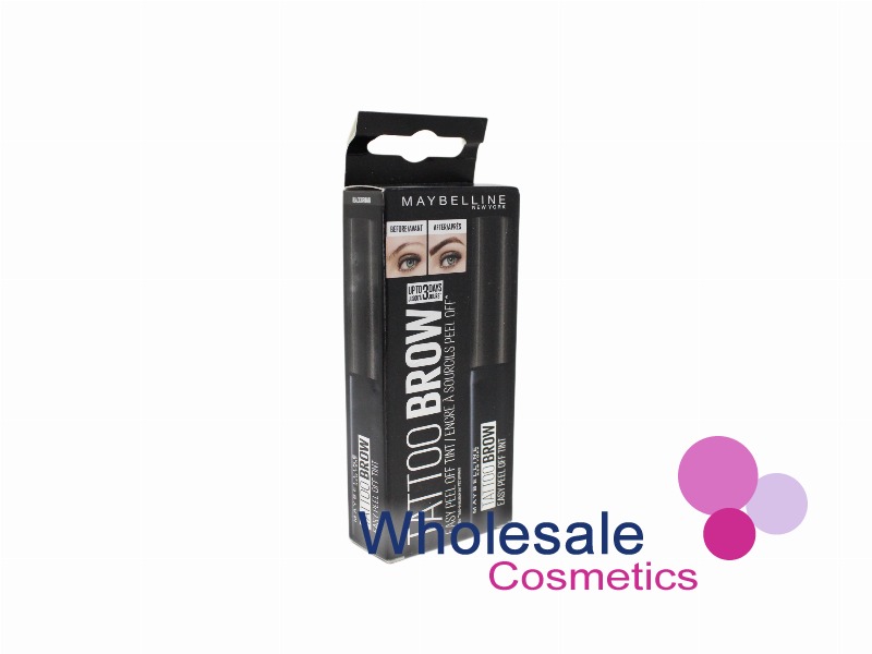 5 x Maybelline Tattoo Brow Longlasting Peel Off Gel Tint - BLACK BROWN